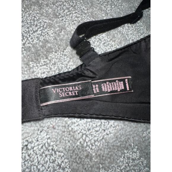 34DDD Victoria's Secret Bra Very Sexy Padded Push Up Black Underwire Va Va Voom - Picture 3 of 6